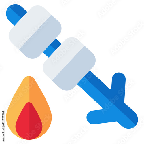 An icon design of bbq skewer
