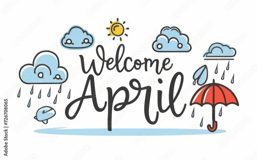 Hello April Greeting Card Hello April Greeting Card