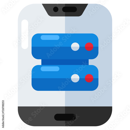 An icon design of mobile server 