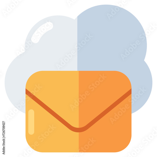 Premium download icon of cloud mail