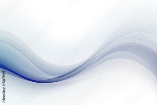 White and Blue Background With Wavy Lines