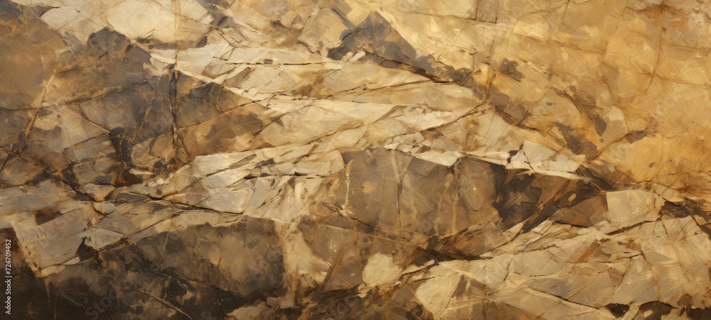 Natural Gold and Brown Marble Texture