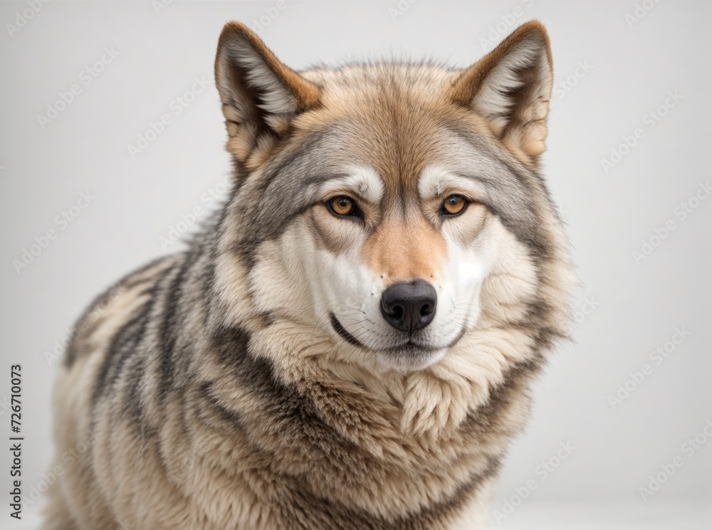 Obraz premium Grey Wolf Amidst Brightness