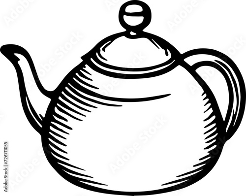 teapot isolated on white