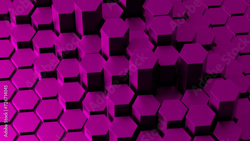 Abstract pink honeycomb