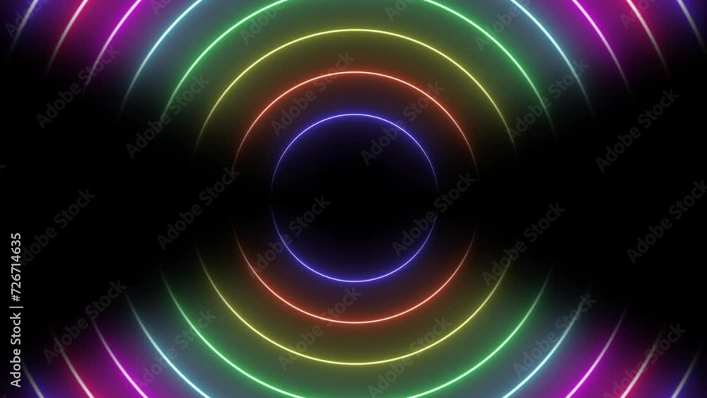 Colorful neon lain award background waves animation come from center. Bright neon lights motion for glamour concept. Neon Wave 4K Animation. Colorful neon lain award background waves animation come from center. Bright neon lights motion for glamour concept. Neon Wave 4K Animation.