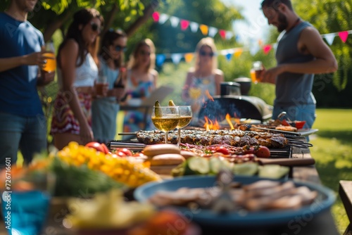 Friends Celebrate Independence Day With Delicious Bbq And Shared Camaraderie