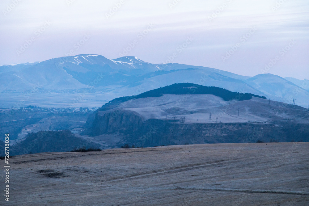 beautiful mountains landscape in the morning in Armenia beautiful mountains landscape in the morning in Armenia