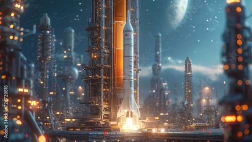 a space launch facility is a highly specialized and meticulously designed infrastructure © bannafarsai