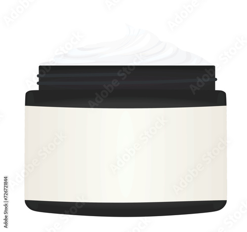 Face cream mask template. vector
