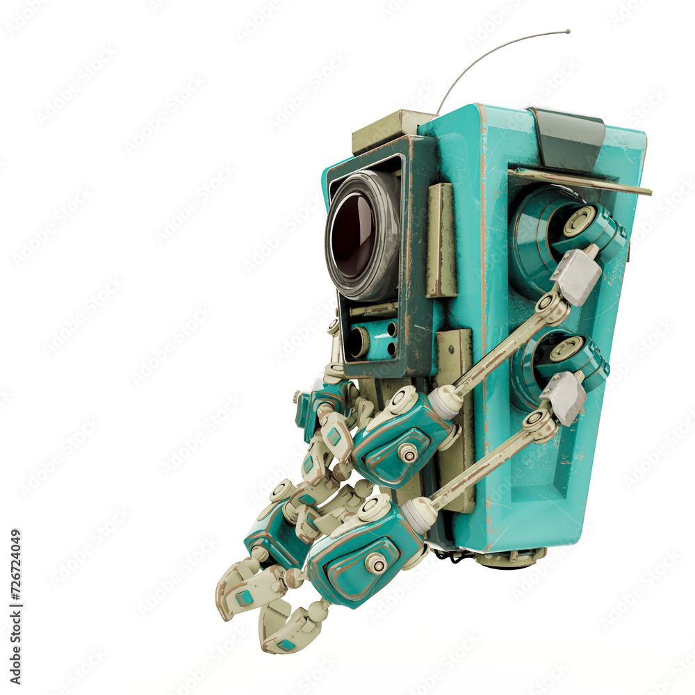 four arms bot helper is talking and explaining four arms bot helper is talking and explaining