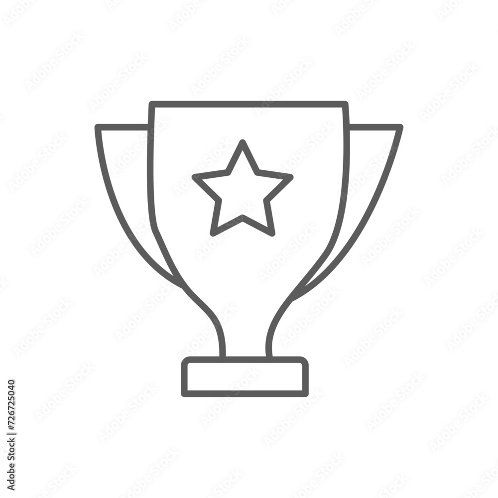 Vector flat illustration. Victory icon. Award, badge, winner's medal, victory cup. Perfect icon for your design. Vector flat illustration. Victory icon. Award, badge, winner's medal, victory cup. Perfect icon for your design.