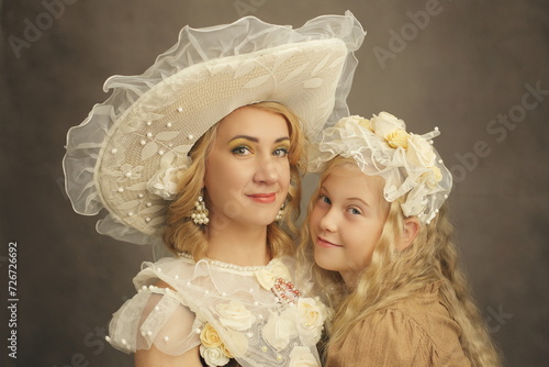 Mother and daughter vintage