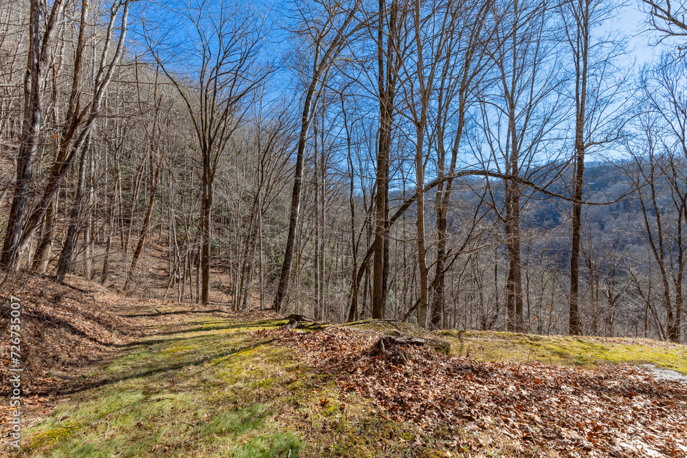 Fototapeta premium mountain land views drone