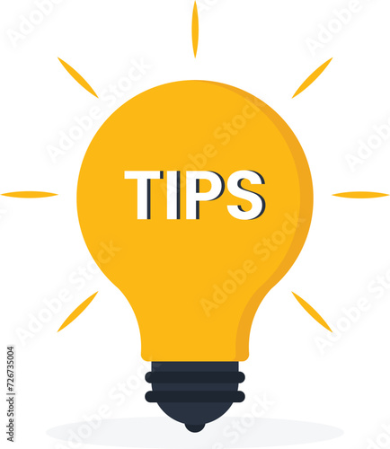 Helpful tips for business, Useful ideas or smart trick to success, Advice or suggestion information for improvement concept,
