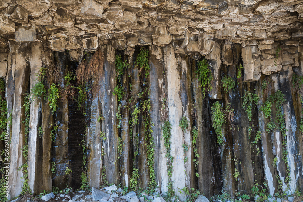 Basalt columns in Garni Gorge, Armenia Basalt columns in Garni Gorge, Armenia