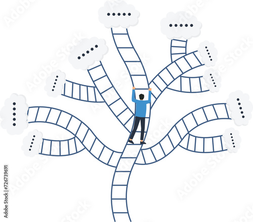 Progress to next level and career development or business improvement reaching better quality, Growth or growing concept,
