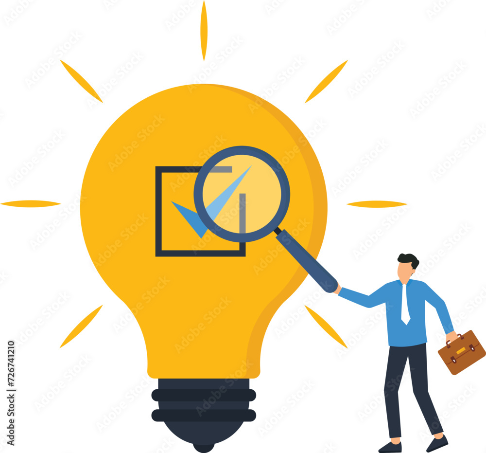 Business checking and study by market research to success in real world, Evaluate profitable of business idea, Businessman with magnifier analyze lightbulb ideas concept,
Business checking and study by market research to success in real world, Evaluate profitable of business idea, Businessman with magnifier analyze lightbulb ideas concept,