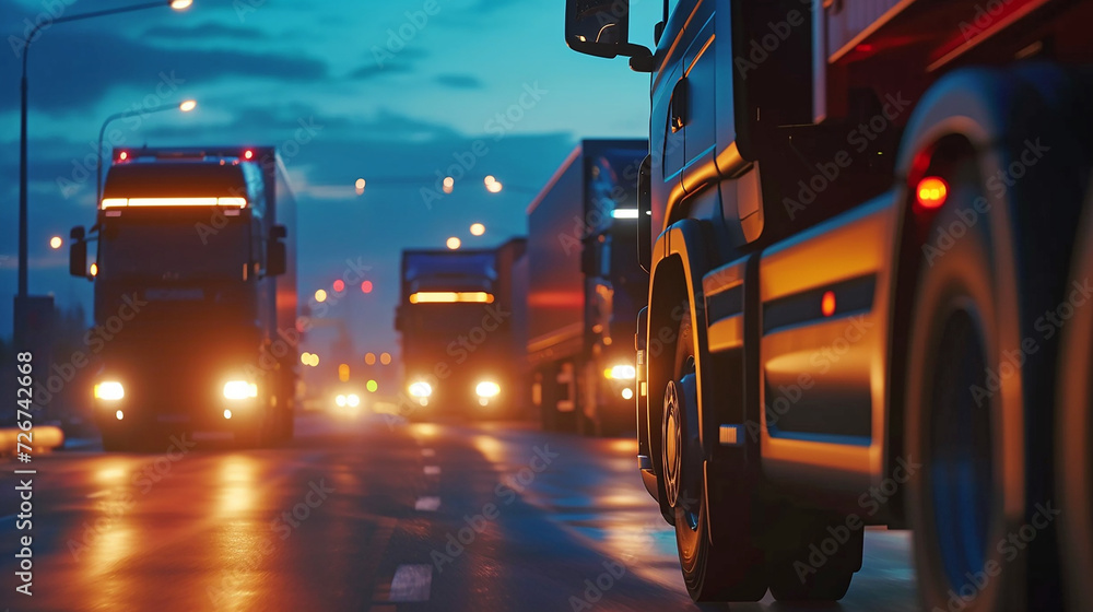 Φωτογραφία World of transportation and logistics, where highways and speedways serve as lifelines for the movement of goods and services