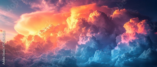 Colorful Sky Filled With Clouds photo