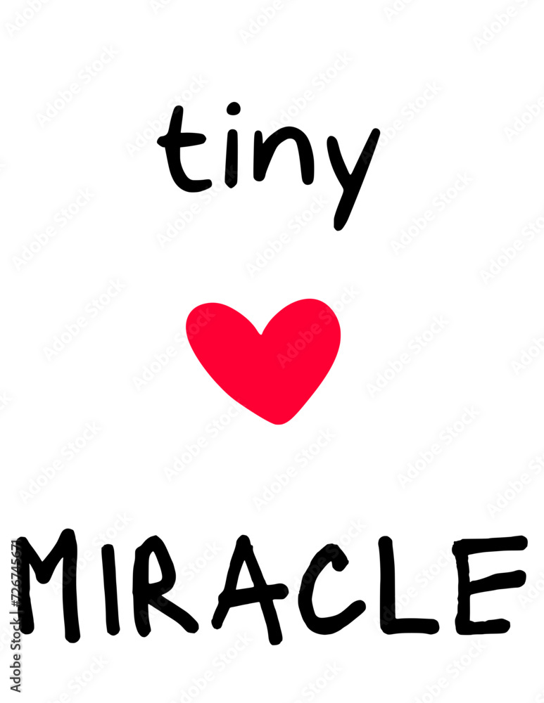 Tiny Miracle SVG, Baby Clothing SVG File Tiny Miracle SVG, Baby Clothing SVG File