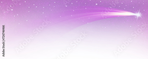purple shooting star arc light effect with stardust and sparkles
