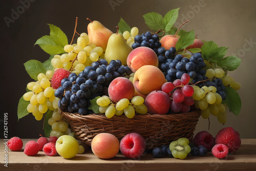 Delicious ripe fruit composition
