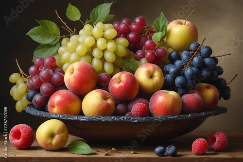 Delicious ripe fruit composition