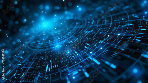 blue tech background