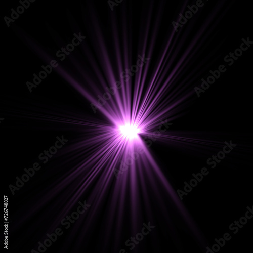 pink light effect lens flares on black background