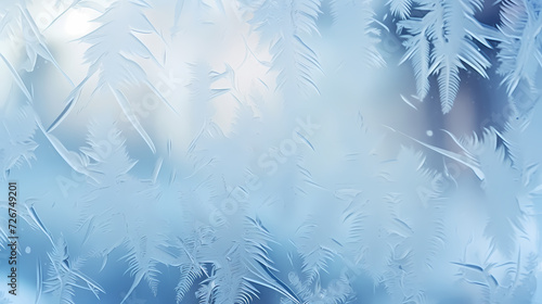 Beautiful winter Christmas glowing background with falling snowflakes  winter background