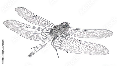  a drawing of a dragonfly sitting on top of a piece of paper with the words,'dragonfly'written on it. © Anna