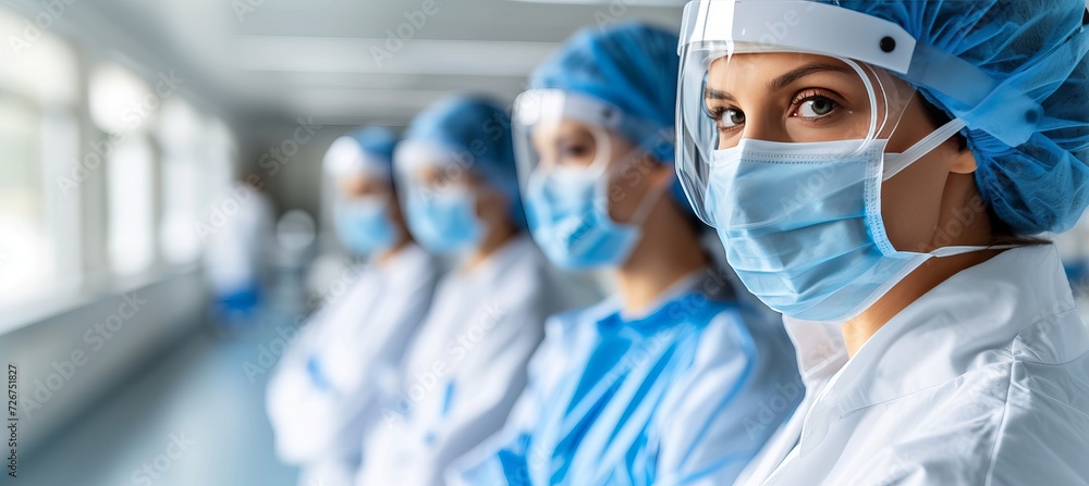 Skilled surgeon performing operation in hospital operating room, medical surgery concept image Skilled surgeon performing operation in hospital operating room, medical surgery concept image