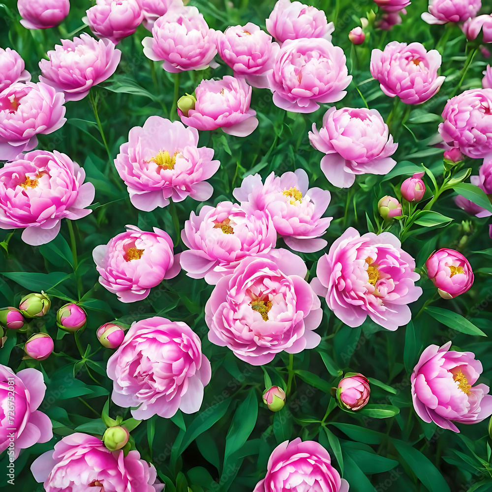 Fototapeta premium Pink Flowers Plants