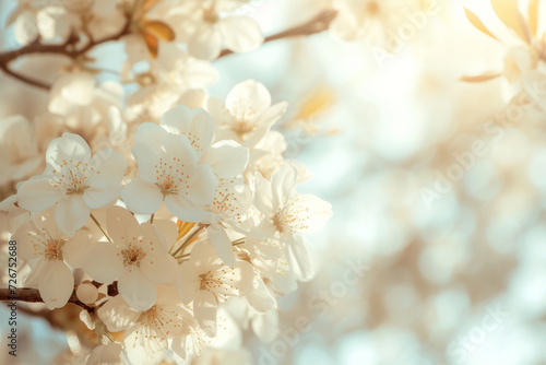 Beautiful floral spring background. Floral arrangement. Generative AI