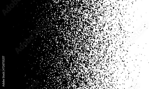 Black on white background. Black and white dissolve halftone grunge effect. Vector Illustration