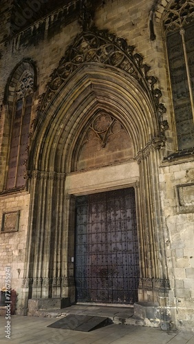 Rear Portal de la Basilica de Santa Maria del Mar (Portail de l'Église Sainte-Marie-de-la-Mer de Barcelone)