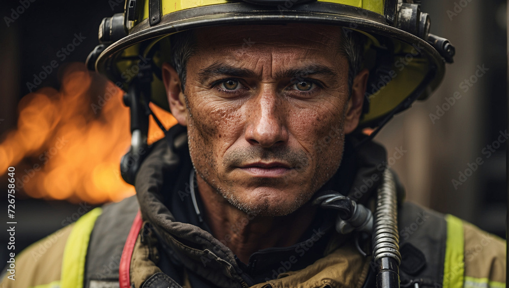 close up firefighter close up firefighter