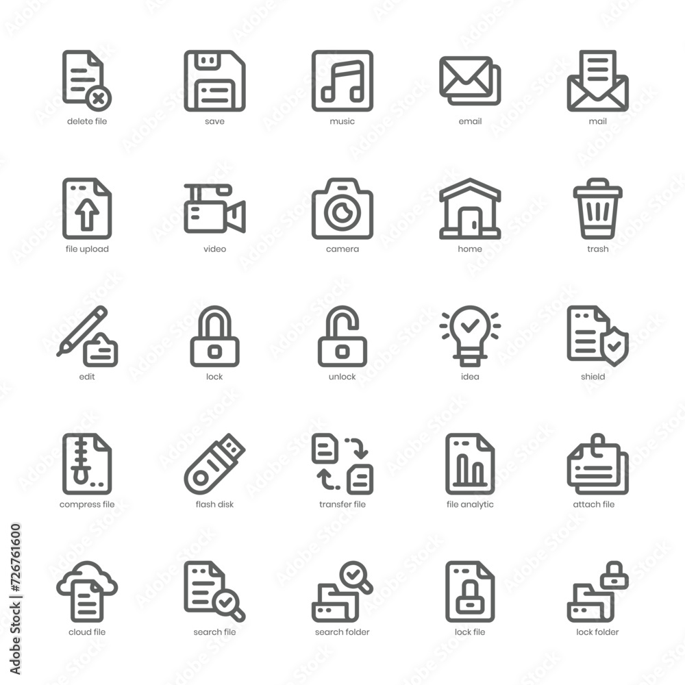 Document File icon pack for your website, mobile, presentation, and logo design. Document File icon outline design. Vector graphics illustration and editable stroke. Document File icon pack for your website, mobile, presentation, and logo design. Document File icon outline design. Vector graphics illustration and editable stroke.