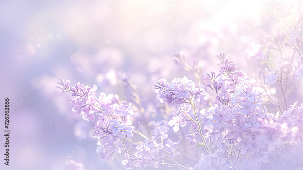 Beautiful Wide Angle soft spring background with lilac flowers. Panoramic pastel floral pink and purple template Web banner. greeting card with Copy Space. Illustration for Albums, notebooks. Beautiful Wide Angle soft spring background with lilac flowers. Panoramic pastel floral pink and purple template Web banner. greeting card with Copy Space. Illustration for Albums, notebooks.