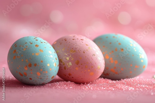 A dazzling array of golden-spotted eggs, adorned with intricate easter designs, await their transformation into works of art through the delicate practice of egg decorating