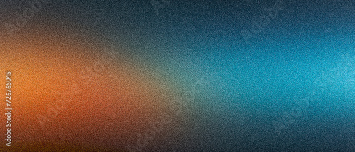 Ultrawide orange yellow blue azure gray abstract gradient grainy premium background. Perfect for design, banner, wallpaper, template, art, creative projects, desktop. Exclusive quality, vintage style