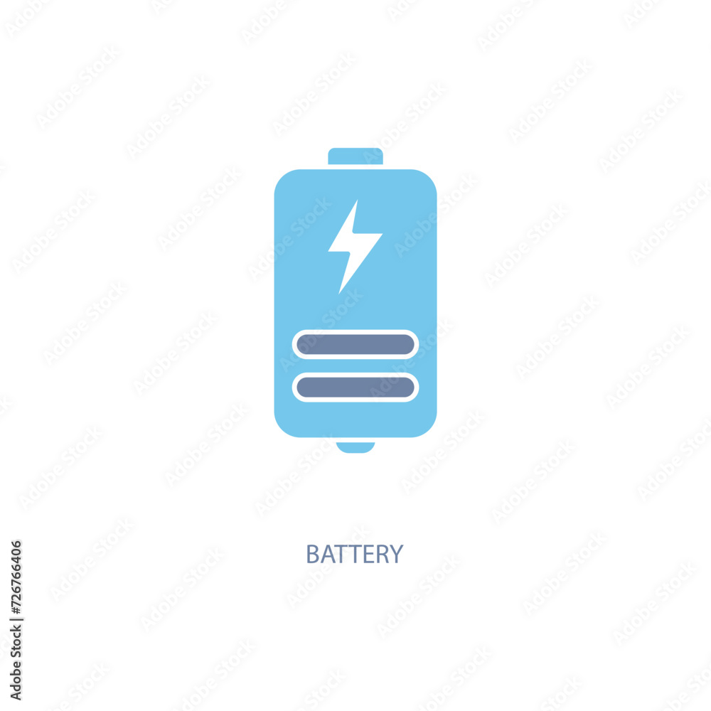 battery concept line icon. Simple element illustration. battery concept outline symbol design. battery concept line icon. Simple element illustration. battery concept outline symbol design.
