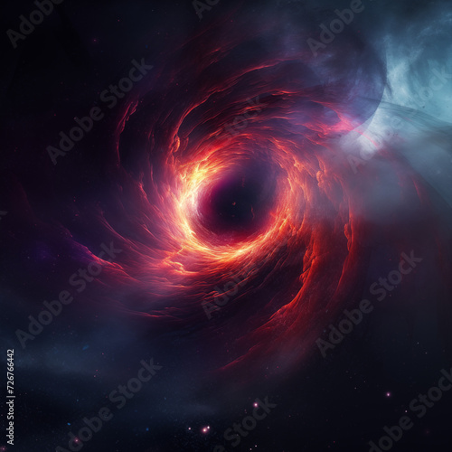 Deep Space Phenomena, Black Hole, Vortex, Event Horizon, Generative AI
