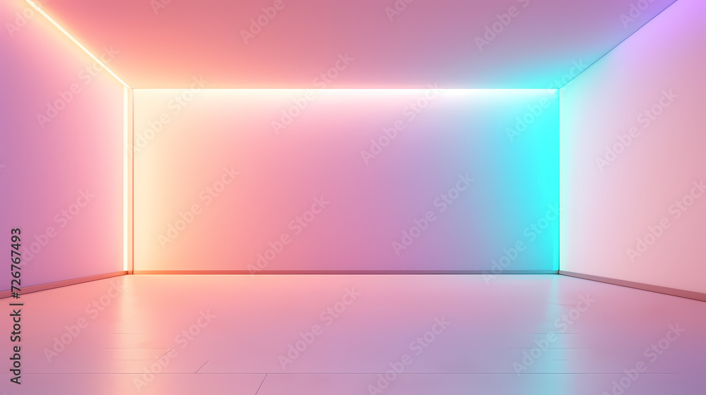 3D space, light shining from above, empty room 3D space, light shining from above, empty room