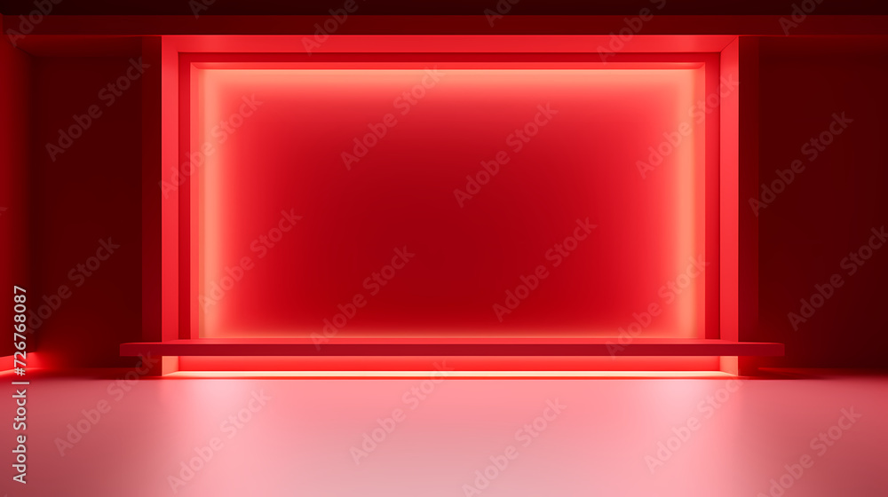 3D space, light shining from above, empty room 3D space, light shining from above, empty room