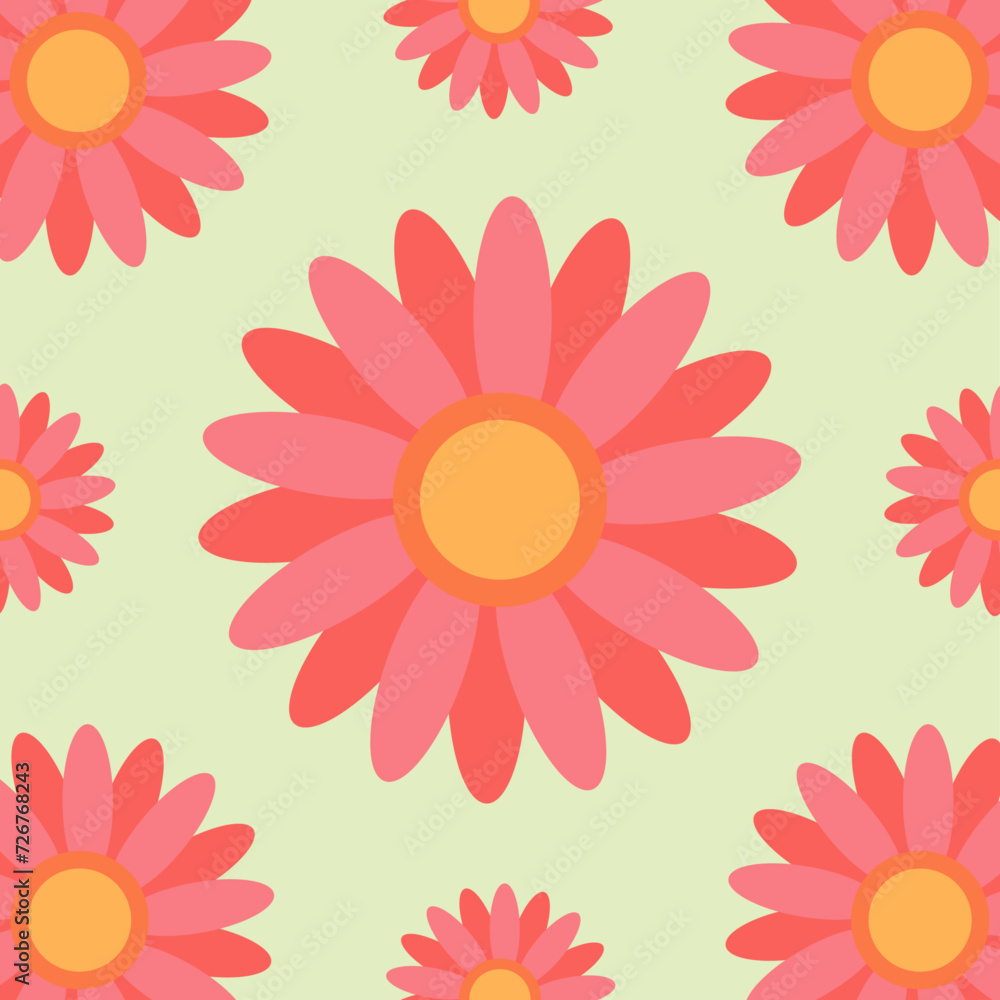 Pink Daisy Template Vector Pink Daisy Template Vector
