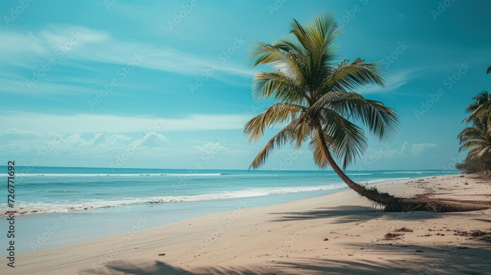Obraz premium palm tree on the beach