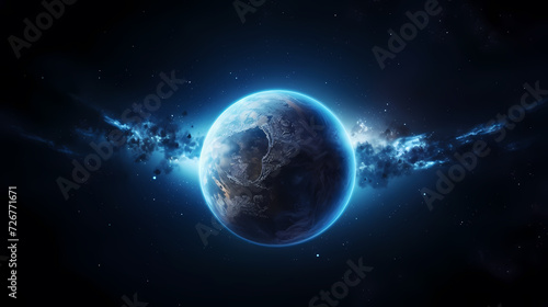 Space galaxy background  3D illustration of nebulae in the universe