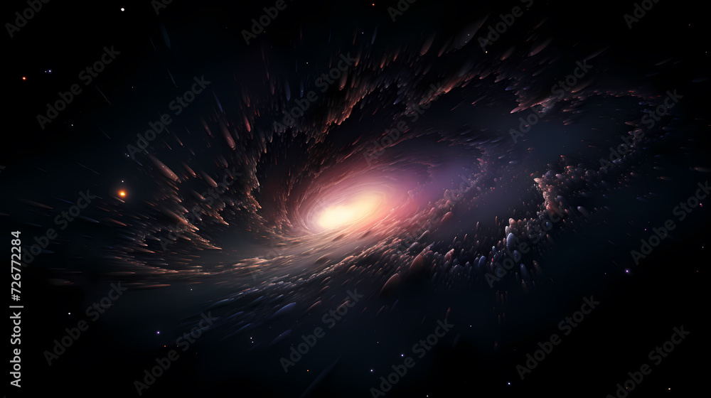 Space galaxy background, 3D illustration of nebulae in the universe Space galaxy background, 3D illustration of nebulae in the universe